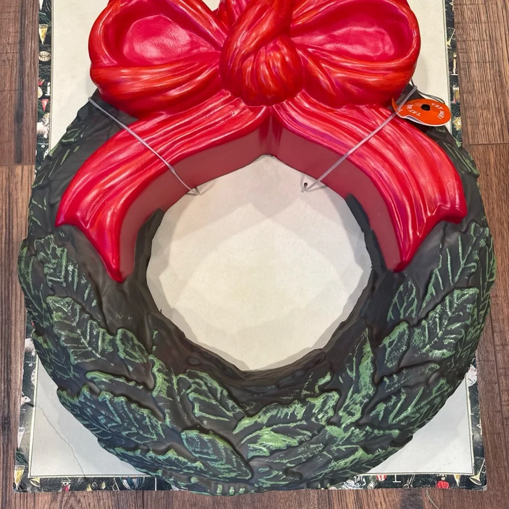 John Derian Festive Green and Red Holiday Wreath